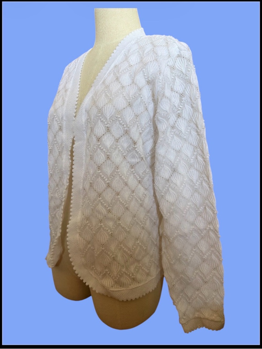 VINTAGE CLASSIC FASHIONS Open-Front Knit Cardigan